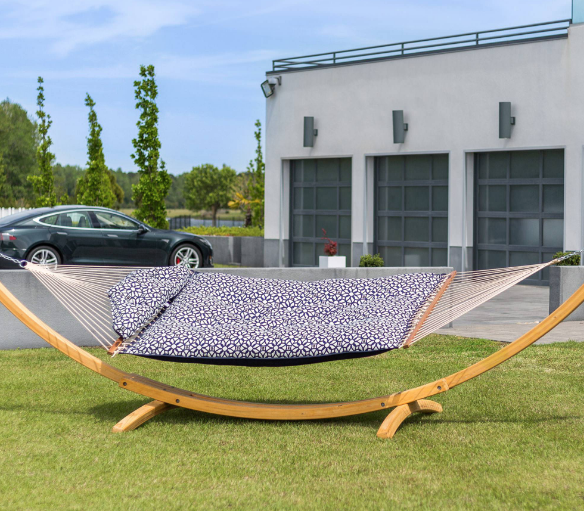 Hatteras Hammock Large Tufted Hammock Luxe Indigo