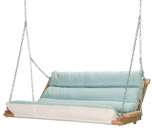 Hatteras Hammocks Deluxe Double Cushioned Swing Spectrum Mist
