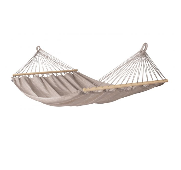 Alisio WeatherResistant Double Spreader Bar Hammock ALMOND